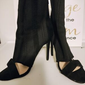 Aldo Elegant Black Heeled Sandals
